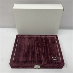 The Royal Mint United Kingdom 1996 silver proof anniversary coin collection, number 12426, cased with certificate 