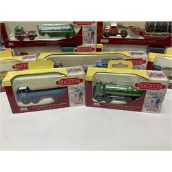 Corgi/Lledo - twenty six mostly ‘Trackside’ 1:76 scale model die-cast vehicles to include Corgi limited edition DG198001 Scammell Contractor Trailer & Transformer Load; together with Lledo Trackside Eddie Stobart ES1002 2 Piece Tin Plate Depot & AEC Platform Trailer; all in original boxes (27) 