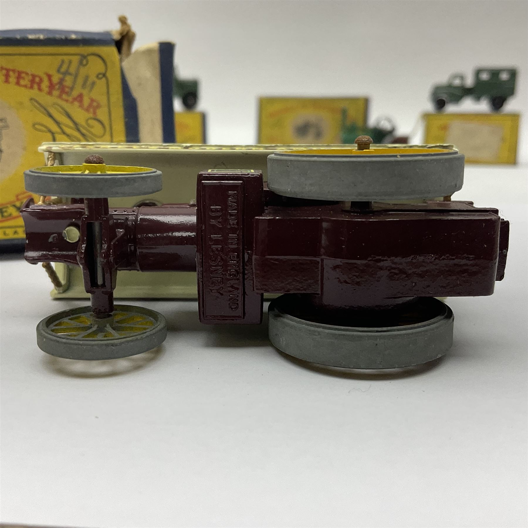 Moko Lesney - four Models of Yesteryear die-cast models comprising two 1925 Allchin Traction Engine no.1, Sentinel Steam Wagon no.4 and Fowler Showman’s Engine, all boxed; with two Matchbox 1-75 series models, Scammell Breakdown Truck no.64 and Austin MK 2 Radio Truck, both boxed (6)