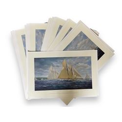 Brian Mays (British 1938-2005): 'The Racing Schooner Westward' thirty-five limited edition prints signed and numbered in pencil 31cm x 55cm (35) (unframed)
Provenance: Direct from the family of the artist