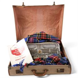 Recanati V Soprani Di Silvio Piano Accordion, 120 bass, with five tone selector keys, silvered pearloid case, with carry case
