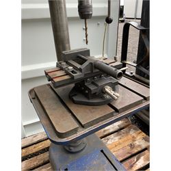 F. O’Brian & Co. Ltd - ‘Fobco 7/8’ large floor standing pillar drill, adjustable spindle speeds, with engineers vice attachment  - THIS LOT IS TO BE COLLECTED BY APPOINTMENT FROM DUGGLEBY STORAGE, GREAT HILL, EASTFIELD, SCARBOROUGH, YO11 3TX