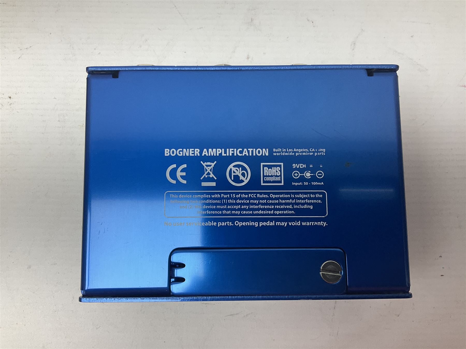 Bogner Ecstasy Blue guitar pedal, boxed