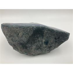 Amethyst crystal geode cluster, with well-defined crystals of various sizes, in purple tones, H12cm 