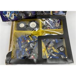 Lego - constructed Technics jeep with box no.8437 containing various sections; Technics sets  nos.42027 and 42020; Ninjago set no.2506; and twelve other boxed Lego items - nos. 7145, 31314NA, 3844, 75879, 7741, 70160, 5763, 31001, 4918, 40206, 6200 etc