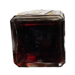 Hennessy Napoleon Cognac in square glass Library decanter with label, unknown contents and proof, in presentation box