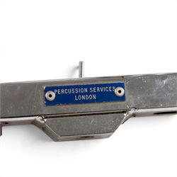 Set of four Remo Roto Toms, with Weather King CS batter heads and chrome tension frames, contained within a fitted carrying case