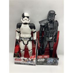 Star Wars - seven Jakks Pacific Big-Figs comprising Death Trooper, Kylo Ren, Darth Maul, First Order Stormtrooper, Poe Dameron, The Inquisitor and Executioner Trooper; all boxed; and another unboxed (8)