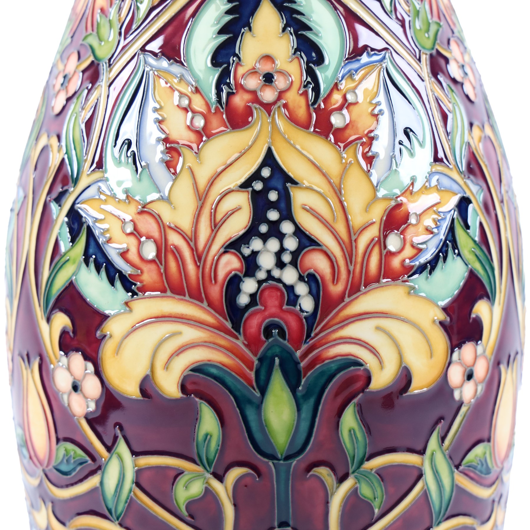 Moorcroft Tree of Life pattern vase, by Rachel Bishop, with impressed and painted marks beneath, H42cm 