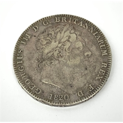 King George III 1820 crown coin