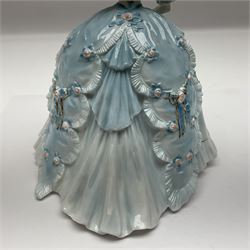 Three Royal Worcester figurines,  The First Quadrille, The Fairest Rose and Queen of Hearts, largest H21cm