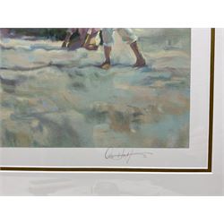 Don Hatfield (American 1947-): 'Into the Wind', limited edition print signed and numbered 236/350, COA verso 50cm x 66cm 
