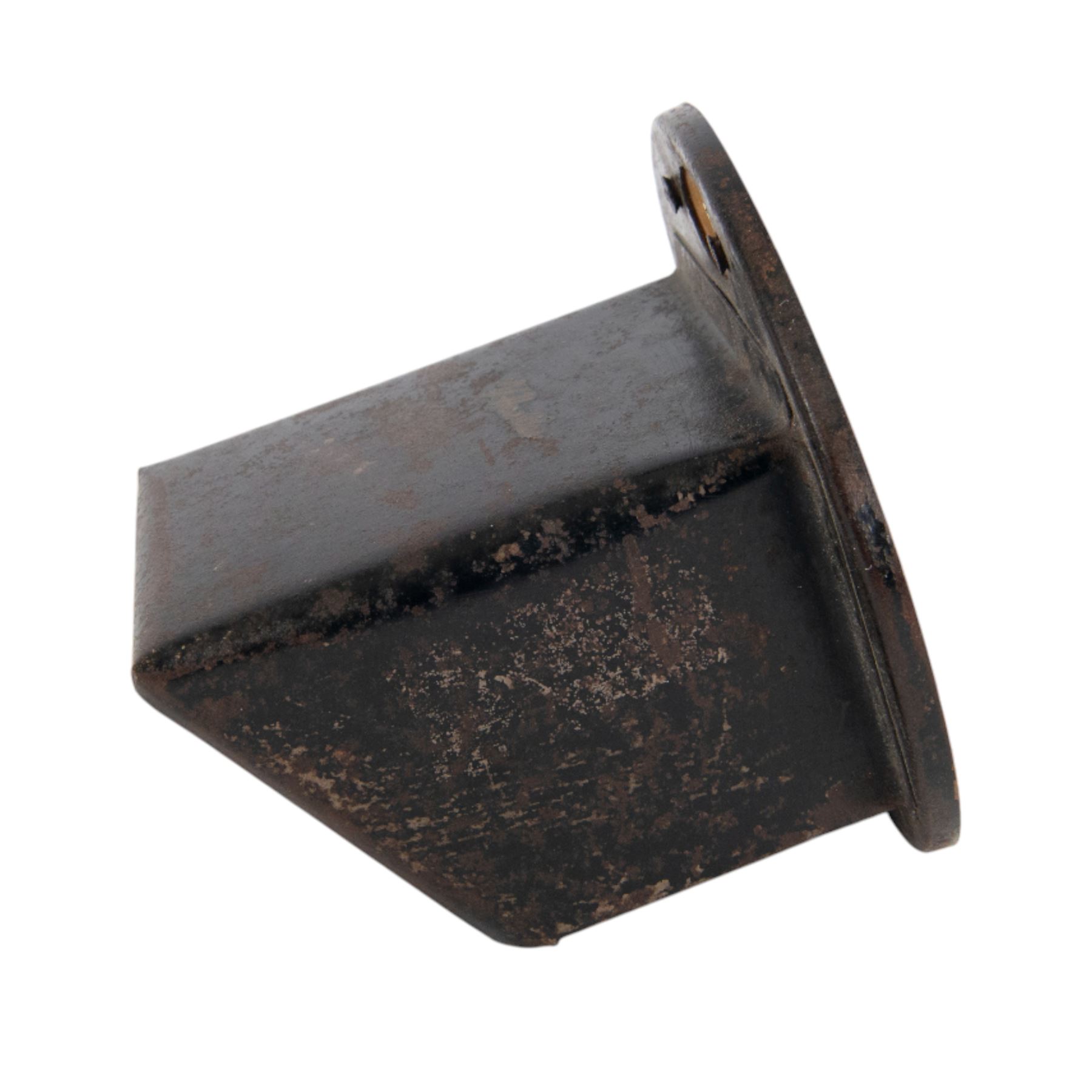 British Home front; blackout light cover, together with a wartime deco plaster plaque Roosevelt V Churchill, plaque H16cm, L20cm