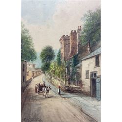 Albert Milton Drinkwater (British 1860-1917): 'Knaresborough', watercolour signed, titled on mount 44cm x 40cm 