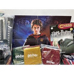 Complete DeAgostini Harry Potter chess step by step course with accessories, wand etc, including periodicals Nos. 1-82 (lacking No.68) with four binders, two chess sets with framed board, one traditional style the other fantasy, in original box.