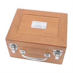 Marconi Instruments Ltd Wavemeter no. TF975, in fitted wooden case, together with a Bellingham & Stanley Ltd abbe refractometer no. A81090 and a Beck Wavelength Reversion Spectroscope, in wooden box