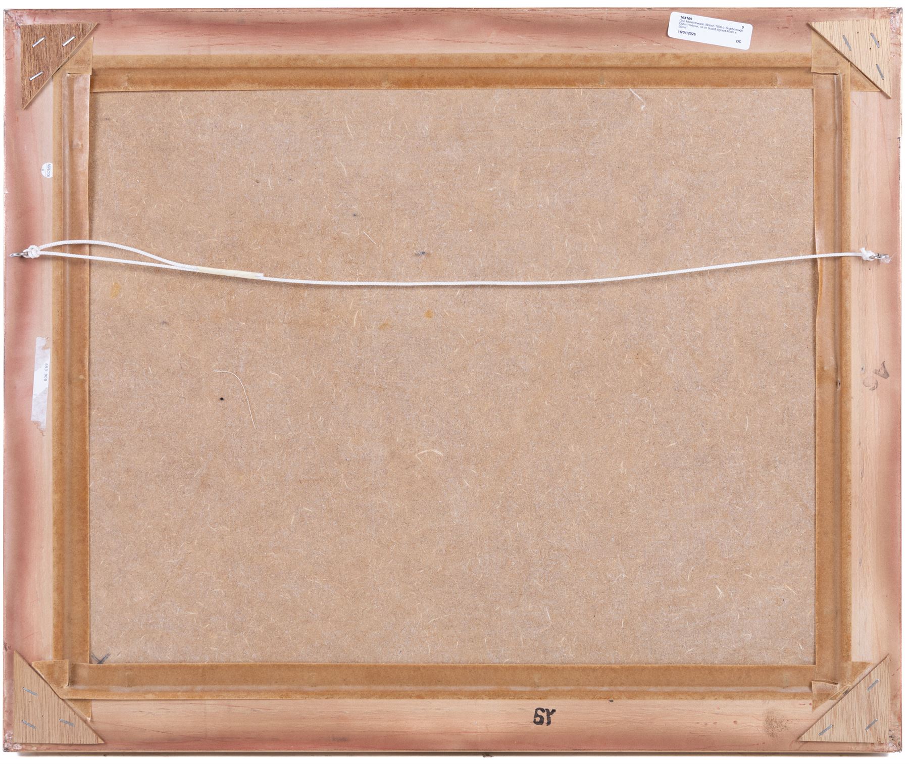 Don Micklethwaite (British 1936-): Scarborough Outer Harbour, oil on board signed 40cm x 50cm 