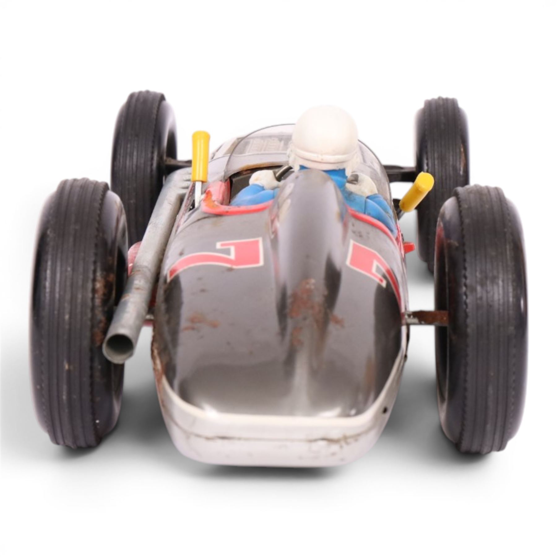 1960s Marx Toys Jetspeed racing car, battery operated tinplate racing car with lithographed details, L45cm