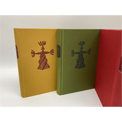 Folio Society - fifteen volumes including ten by Thomas Hardy, together with The Waning of the Middle Ages and Doctor Zhivago, etc, all missing slip covers 