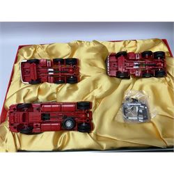 Corgi Eddie Stobart - two limited edition sets; CC99155 'Scania @ Stobart'; and CC86610 'The Eddie Stobart Story'; both boxed (2)