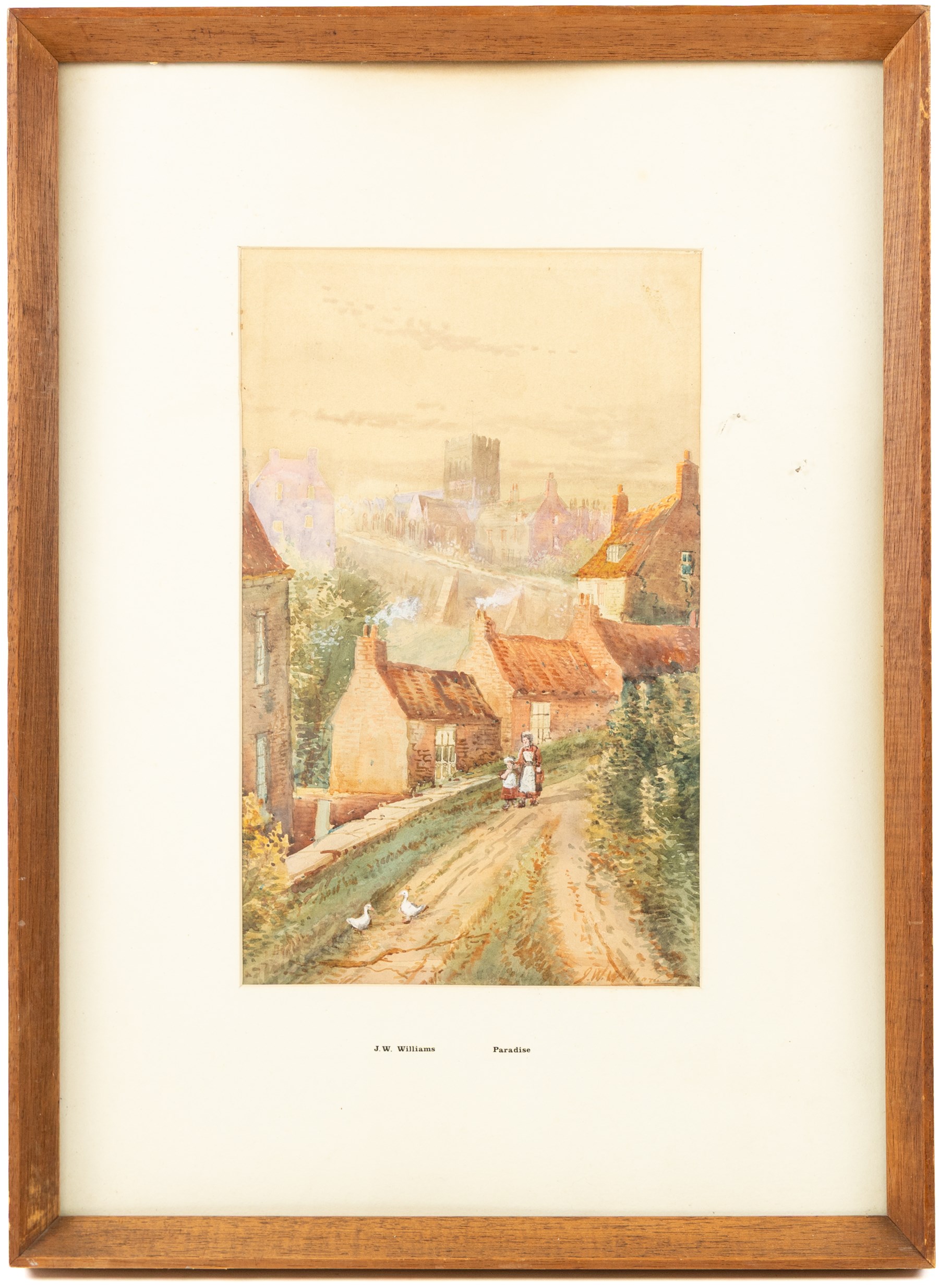 John Wynne Williams (British fl.1900-1920): 'Forge Valley' and 'Paradise' Old Town Scarborough, pair watercolours signed, titled on the mounts 33cm x 20cm (2)