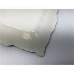 19th century Sunderland pink lustre wall plaque, inscribed 'Behold God will not cast away a perfect man, neither will he help the evil doers', H20cm