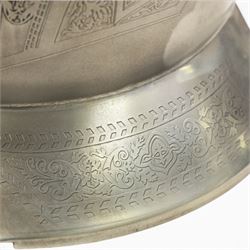 Two reproduction breast plates, including on example with Medusa to the front, H42cm
