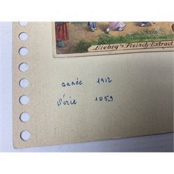 Six original Liebig watercolour illustrations:  'Le Masque' 1912