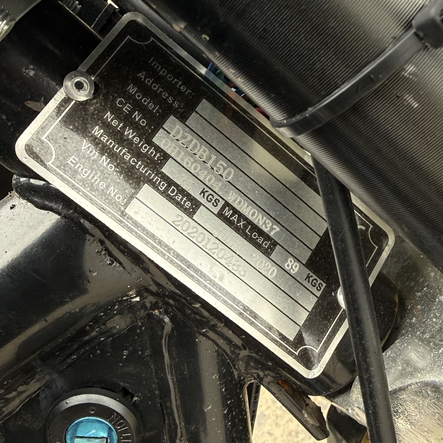 Aria Bikes DZDB150, 125cc, 2020 dirt bike