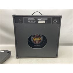 Peavey VYPYR VIP-3 guitar amplifier serial no.0DBDM070095 L51cm; with Peavey Sanpera 1 pedal board serial no.0DBDM160027 and cables (2)