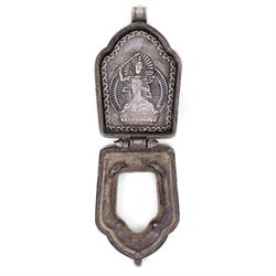 Pair of Tibetan prayer boxes, H5cm