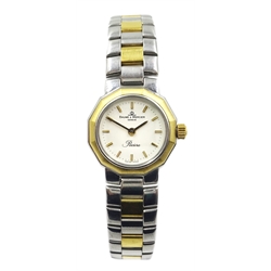  Baume & Mercier ladies two tone quartz wristwatch no 5232 038 with wallet  