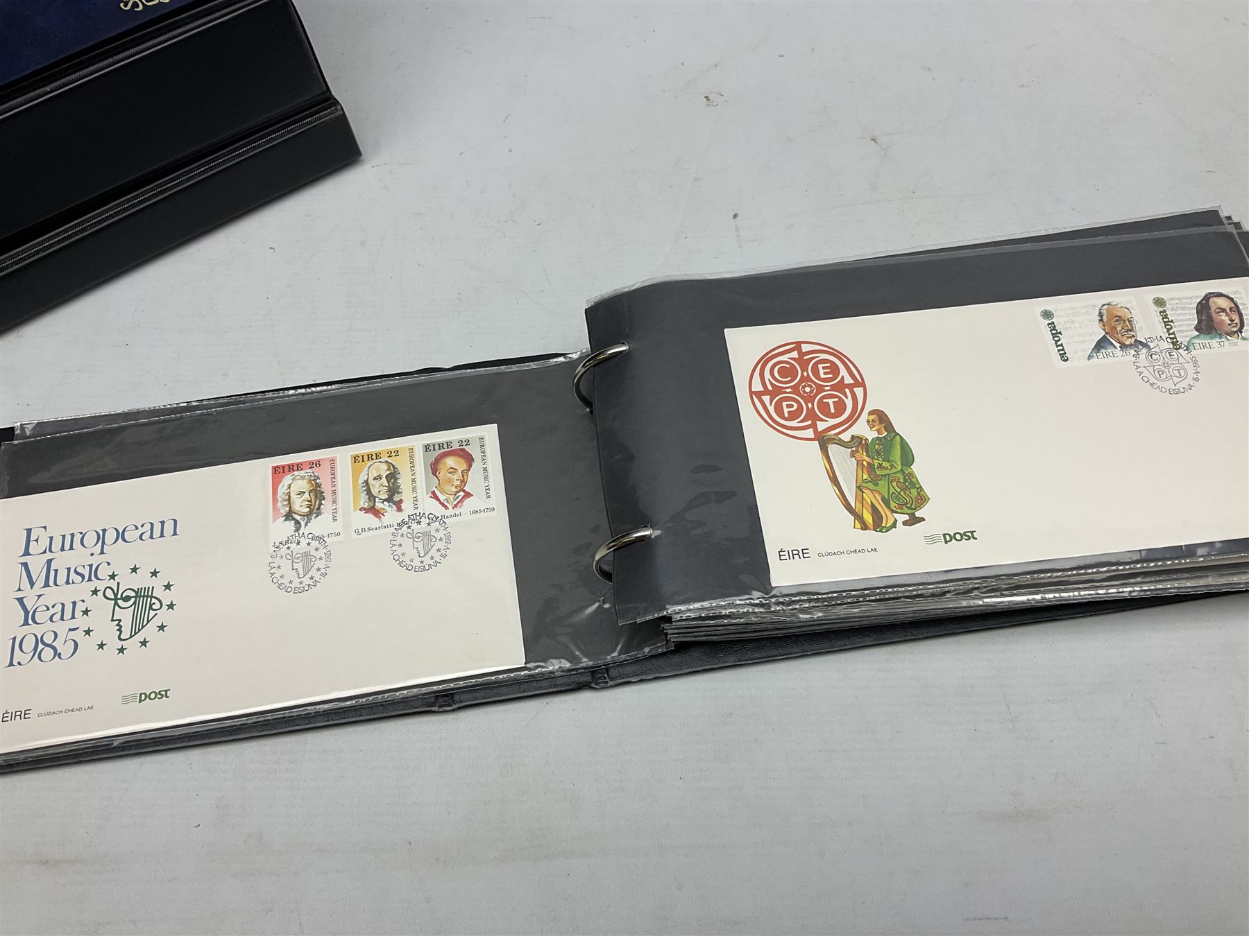 Stamps including first day covers, Royal Mail PHQ cards, Australia, Germany, Canada, Cyprus, Ceylon, Falkland Islands, France etc, housed in various albums, in one box