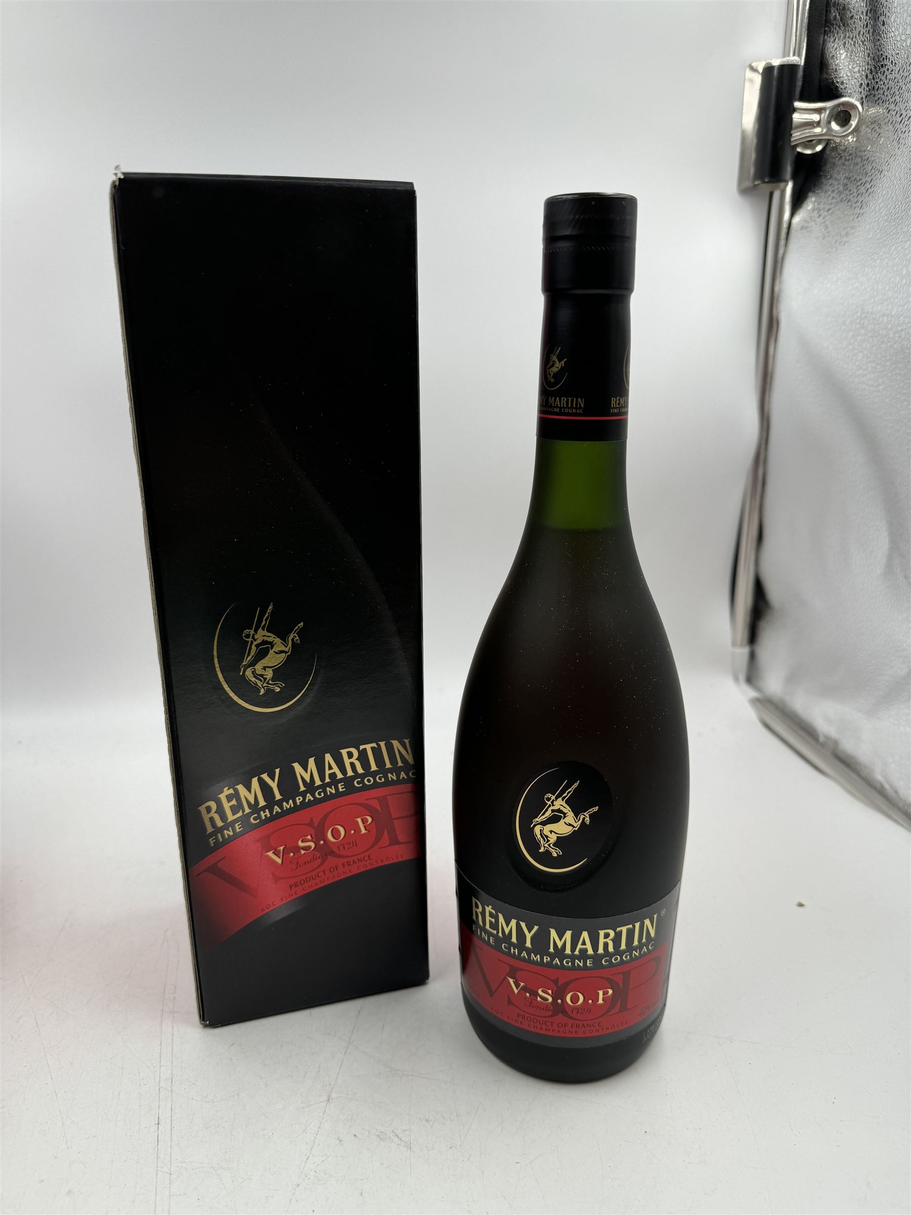 Three bottles Remy Martin V.S.O.P champagne cognac, 70cl 40% vol, in original boxes