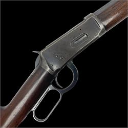 UNPROOFED SO RFD ONLY - late 19th century Winchester Model 94 lever action rifle in refinished condition, 32/40 cal.,the 61cm (24