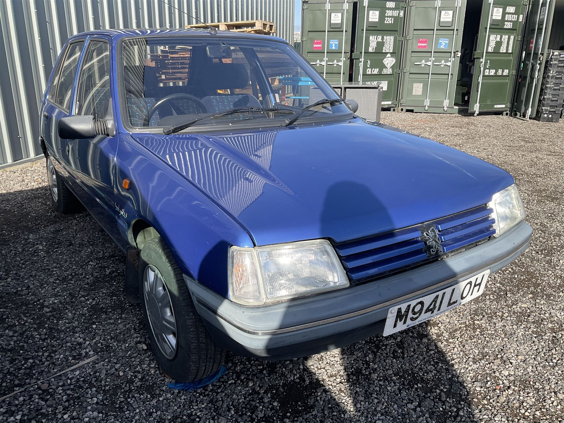 M941 LOH - Peugeot 205 1.6L injection Mardi Gras, five door hatchback, 36,000 miles, blue, V5 present, 2 x keys, runner

Alternative buyers premium of 10% + VAT applies. - THIS LOT IS TO BE COLLECTED BY APPOINTMENT FROM DUGGLEBY STORAGE, GREAT HILL, EASTFIELD, SCARBOROUGH, YO11 3TX