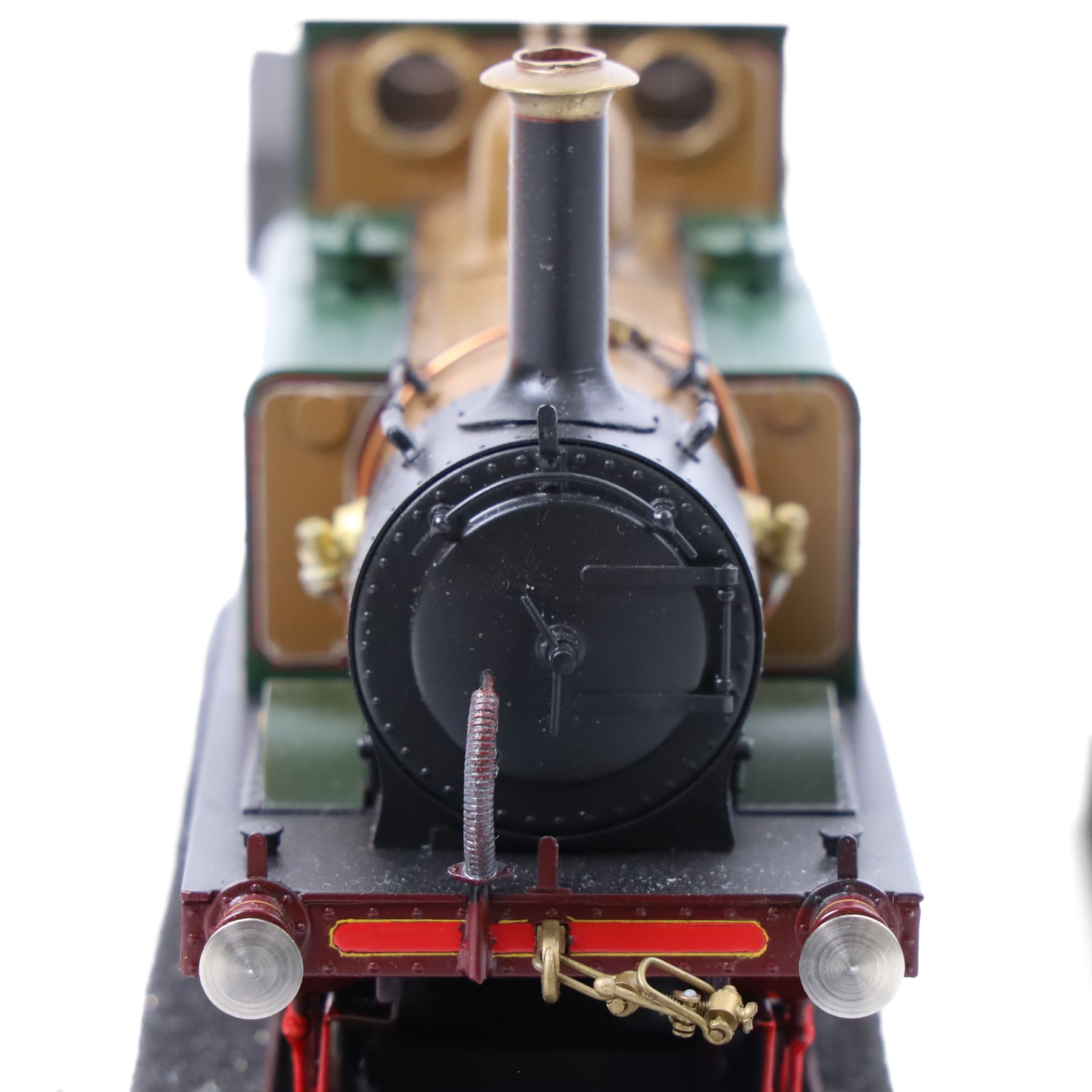 Sancheng O gauge LBSCR A1X Terrier Class 0-6-0T locomotive 'Stepney' no. 55, brass locomotive custom-painted by Warren Haywood in William Stroudley's 'Improved Engine Green', boxed