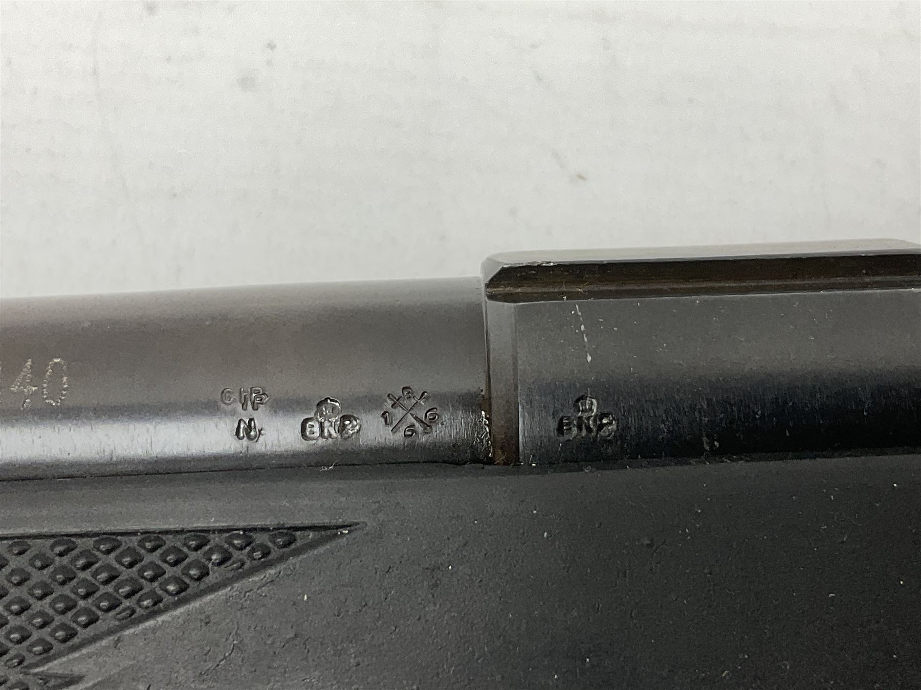 Puma Rifles Hunter bolt-action .22 Long Rifle the 36cm shortened barrel threaded for sound moderator, plastic synthetic stock, serial no.1050840 L83.5cm FIREARMS CERTIFICATE REQUIRED OR RFD