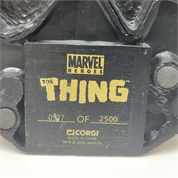 Corgi Marvel Heroes Fantastic Fours’ ‘The Thing’ hand painted limited edition 537/2500 metal statue, with certificate of authenticity and original box