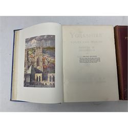 Collection of seven books comprising The Evolution of an English Town, Pickering & Yorkshire, pub J.M Dent & Co 1905,  Yorkshire, and Yorkshire Vales and Wolds all by Gordon Home, Thorton le Dale R.W. Jeffery 1931, A Ballade upon a Wedding Sir John Suckling, Nimrod's Hunting Tours and Ryedale and North Yorkshire Antiquities, George Frank, pub. Simpson York