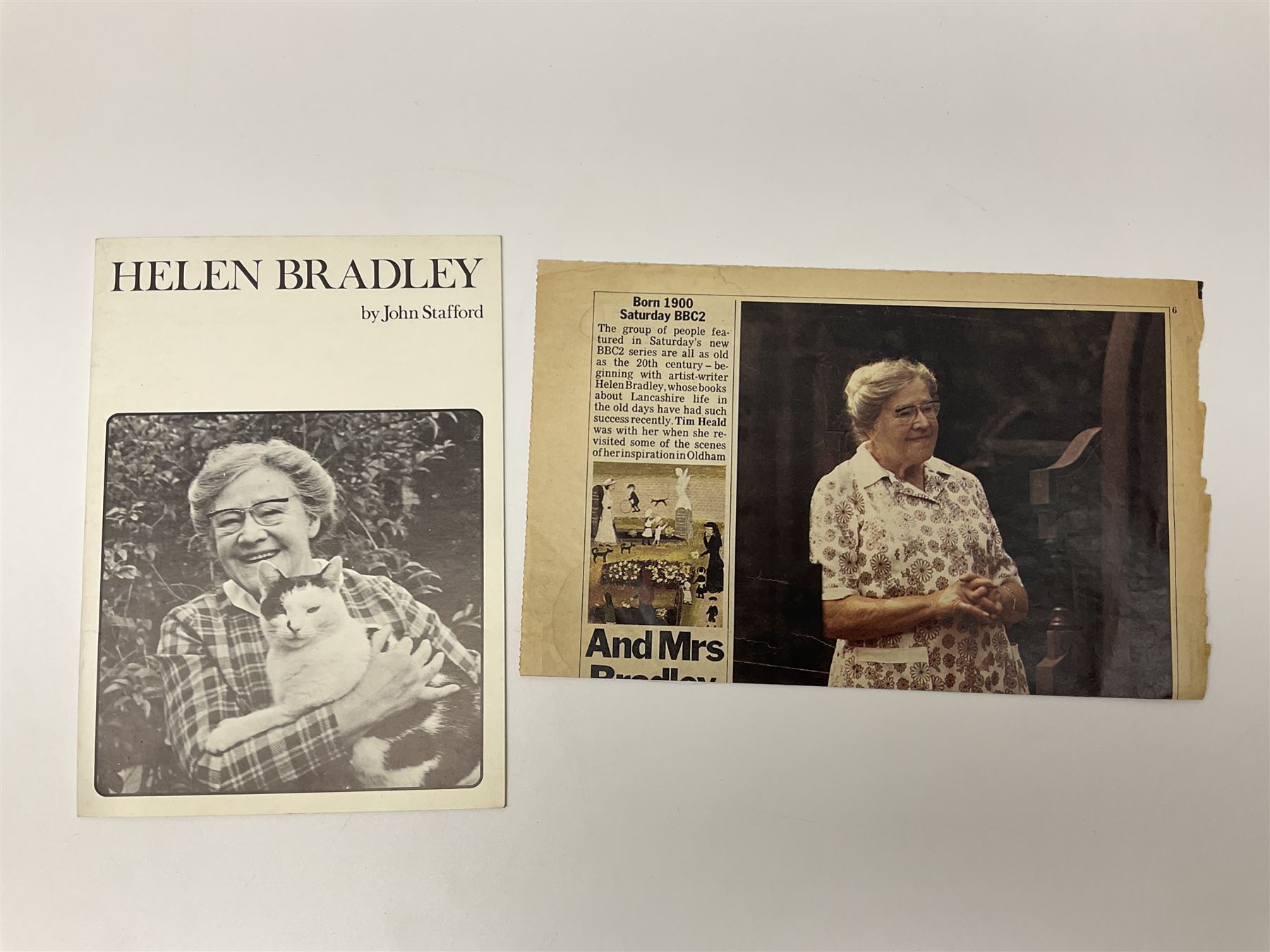 Helen Bradley signed presentation book; quantity of letters and cards from the Pope John Paul II 1970s-1990s; and two Elvis items