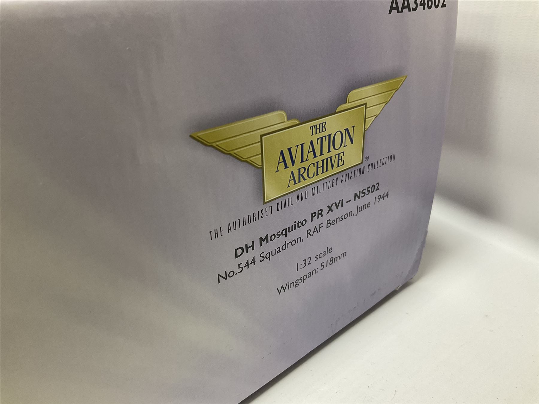 Corgi - Limited Edition Aviation Archive AA34602 1:32 scale D-Day 60th Anniversary DH Mosquito PR XVI-NS502, No. 544 Squadron, RAF Benson, June 1944; boxed 