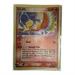 Collection of mainly vintage Pokemon cards including Charizard Base Set Holographic number 4/102 and two Ancient Mew 2000 promo cards, some housed within plastic wallets and some loose