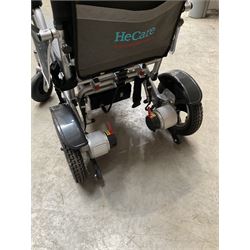 BC-EA8000 Electric Wheelchair Lightweight Foldable Electric Wheelchair, Portable Electric Wheelchair, with two batteries charger tools and remote.