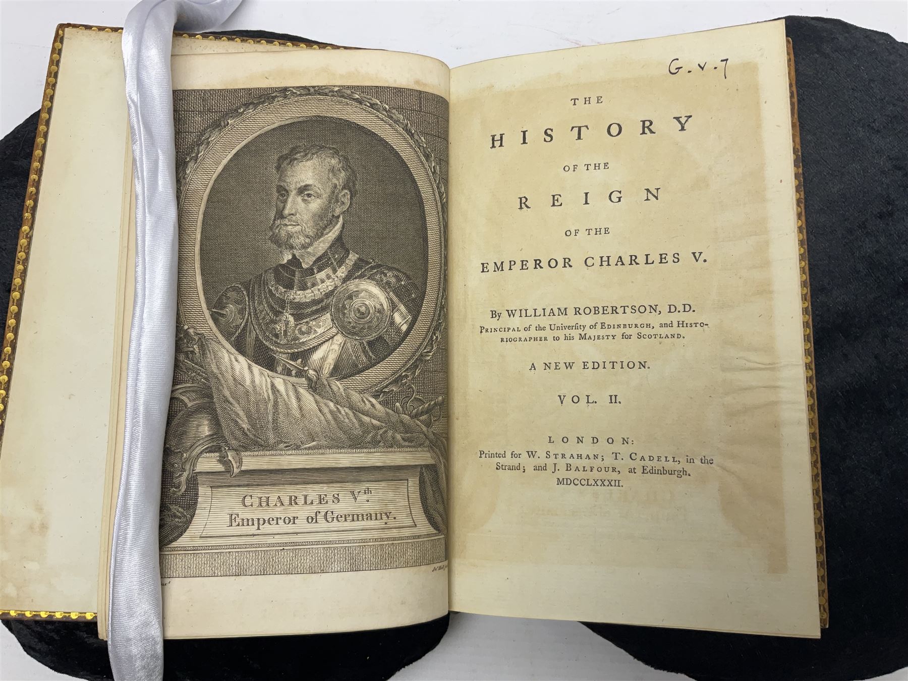 William Robertson; The History of the Reign of the Emperor Charles V, in four volumes, W.S Strahan 1955