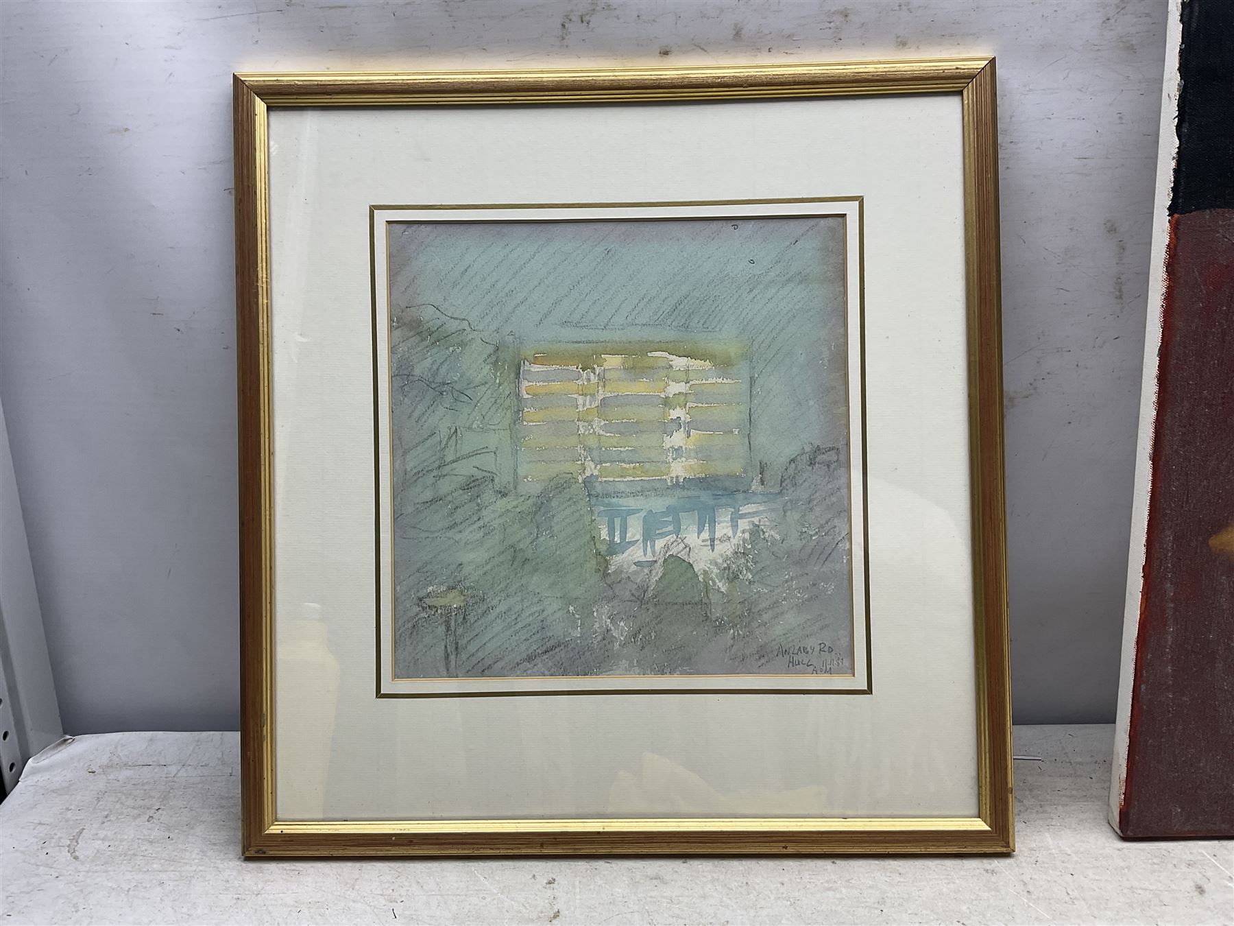 Andrew Mayfield (British 20th Century); collection of large abstract oils on canvas, variously signed, some with titles verso, largest 90cm x 90cm