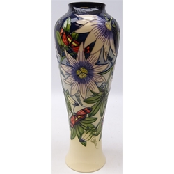  Large Moorcroft limited edition 'Star of Mikan' pattern vase designed by Sian Leeper 152/ 200 dated 2003, H37.5cm   