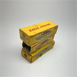Dinky - Packard Convertible No.132, Packard Clipper Sedan with windows No.180 and Studebaker Land Cruiser No.172, all boxed (3)