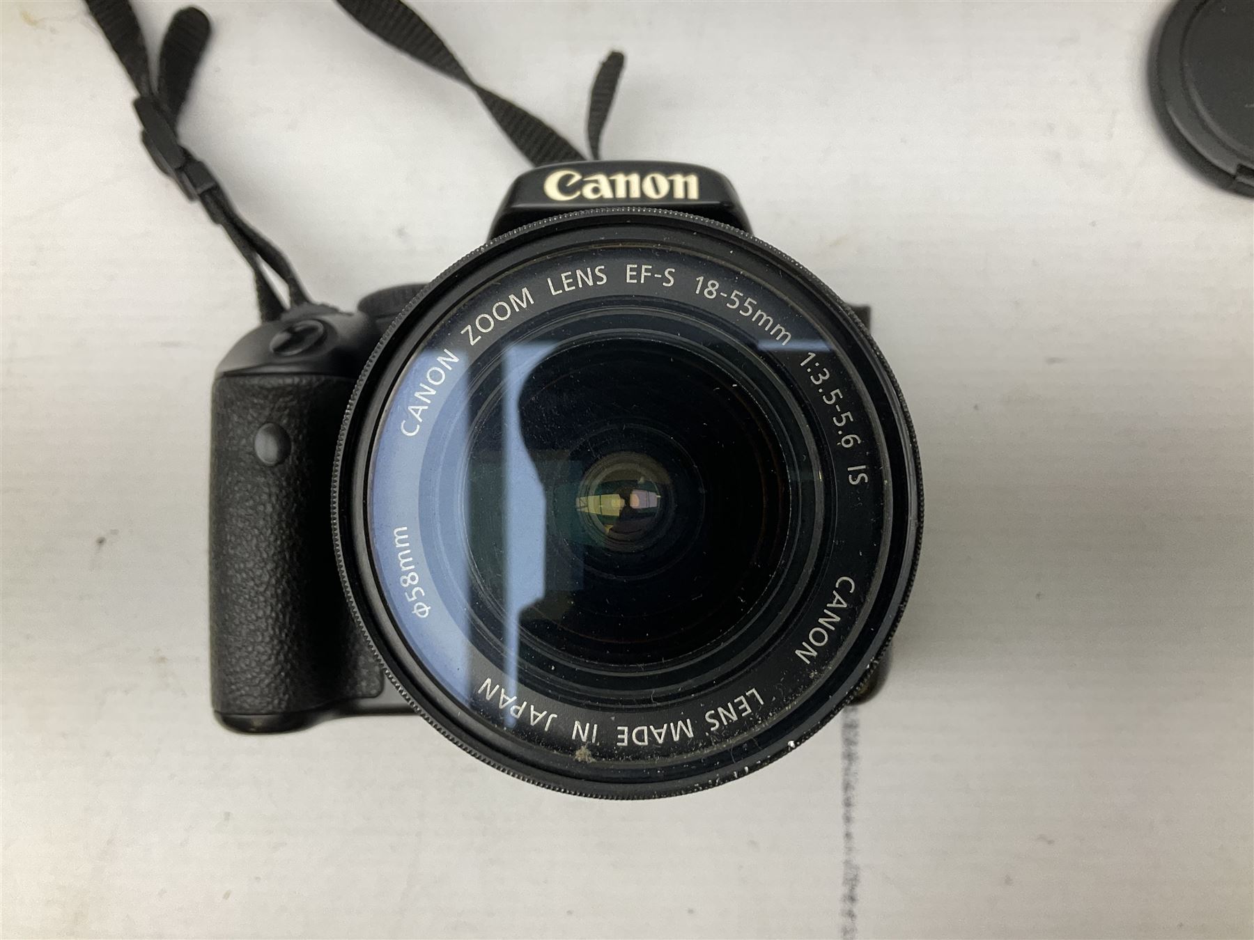 Canon EOS 450D camera with Canon Zoom lens 'EF-S 18-55mm 1:3.5-5.6 IS' with carry bag