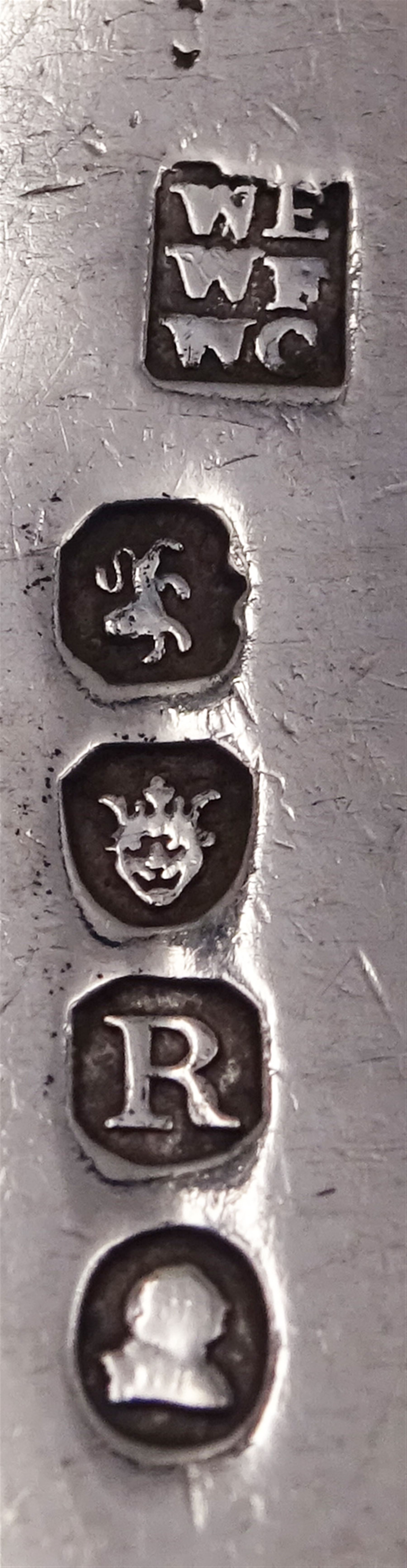 Four George III silver Old English pattern table spoons, hallmarked Stephen Adams I, London 1776, London 1794, makers mark partly worn and indistinct, William Eley, William Fearn & William Chawner, London 1812, and London, makers mark and date letter worn and indistinct possibly William Chawner II,1817, approximate total weight 8.42 ozt (262 grams)